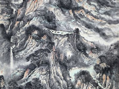 曲徑通幽無盡 霞光起落有時——《西部成功成功書畫家》刊載程安中作品賞析