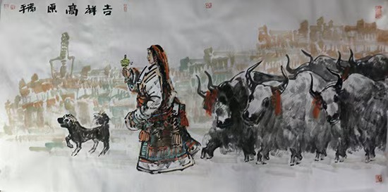 高原氣象 風(fēng)樸韻厚——《西部成功書畫家》刊載張衛(wèi)平人物作品賞析