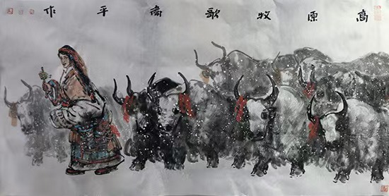 高原氣象 風(fēng)樸韻厚——《西部成功書畫家》刊載張衛(wèi)平人物作品賞析