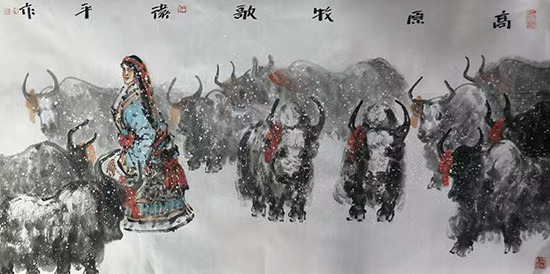 高原氣象 風(fēng)樸韻厚——《西部成功書畫家》刊載張衛(wèi)平人物作品賞析