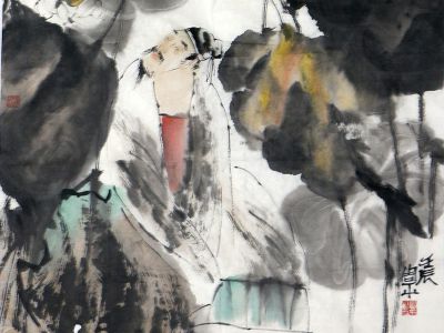 潑出荷世界 寫意超然境——四川美協(xié)理事周平先生畫作（《西部成功書畫家》刊載）賞讀