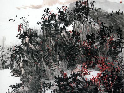 皴寫遒健骨 點染林泉風——《西部成功書畫家》刊載山東畫家朱仕明先生山水畫作賞析