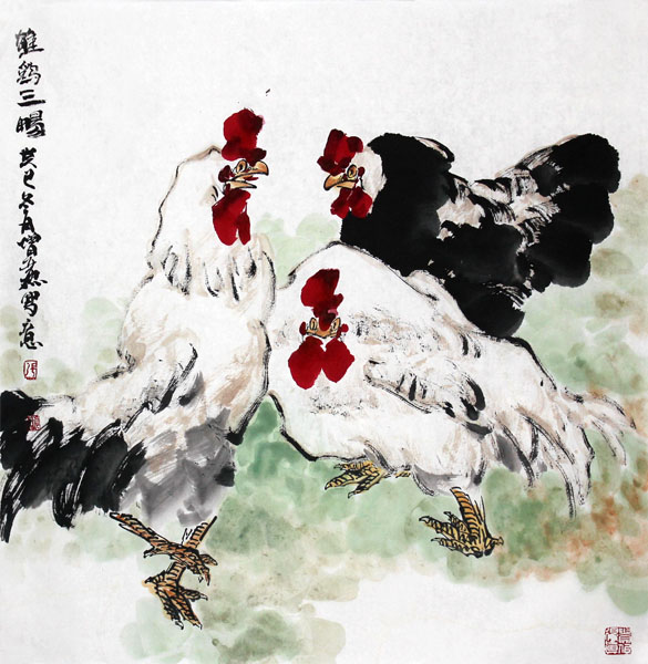 墨寫雄雞 濃淡含情——《西部成功書畫家》刊載黑龍江女畫家張增麗作品賞析
