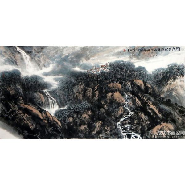 《雨后多飛瀑》