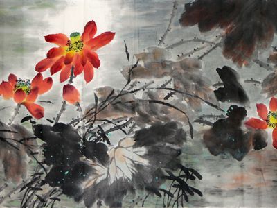 筆撇幽蘭 墨彩荷香——《西部成功書畫家》刊載甘肅女畫家張永彩作品賞析