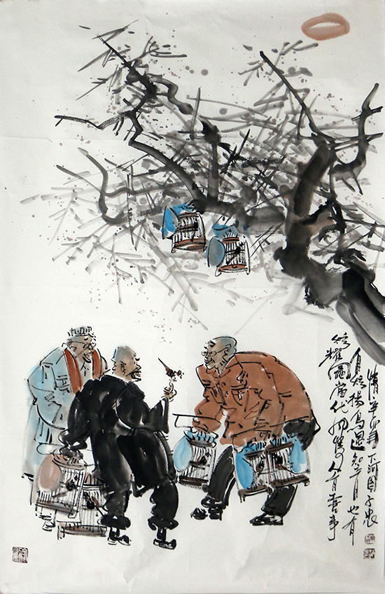 民俗百態(tài) 人中萬(wàn)象——《西部成功書畫家》刊載趙子忠民俗人物畫賞析