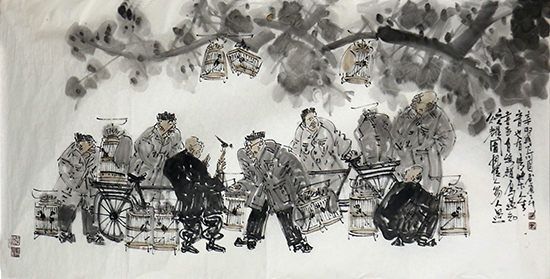 民俗百態(tài) 人中萬(wàn)象——《西部成功書畫家》刊載趙子忠民俗人物畫賞析