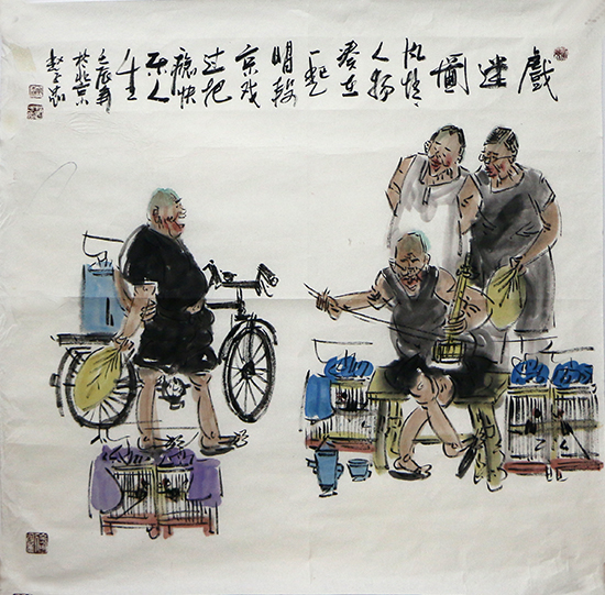 民俗百態(tài) 人中萬(wàn)象——《西部成功書畫家》刊載趙子忠民俗人物畫賞析