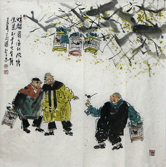 民俗百態(tài) 人中萬(wàn)象——《西部成功書畫家》刊載趙子忠民俗人物畫賞析