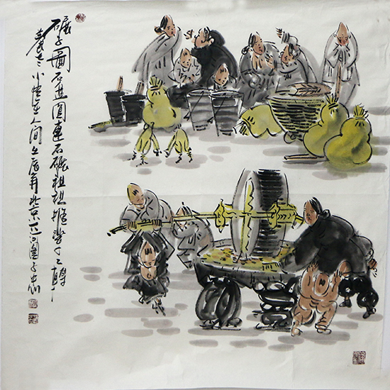 民俗百態(tài) 人中萬(wàn)象——《西部成功書畫家》刊載趙子忠民俗人物畫賞析