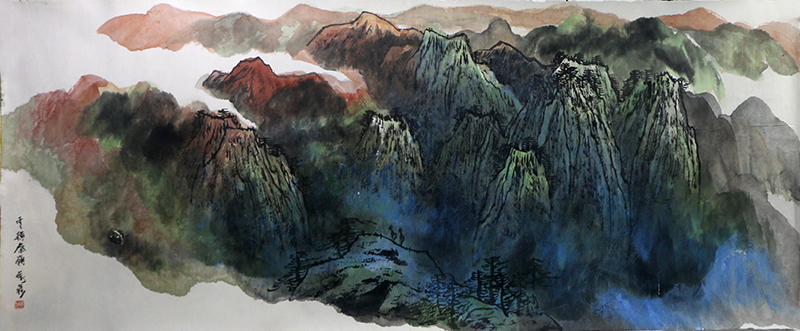 筆落秦嶺 意滿山河——讀中美協理事萬鼎山水作品《云橫秦嶺》（館藏名家作品乙巳新春展）有感