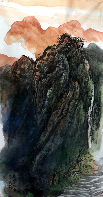 筆落秦嶺 意滿山河——讀中美協理事萬鼎山水作品《云橫秦嶺》（館藏名家作品乙巳新春展）有感