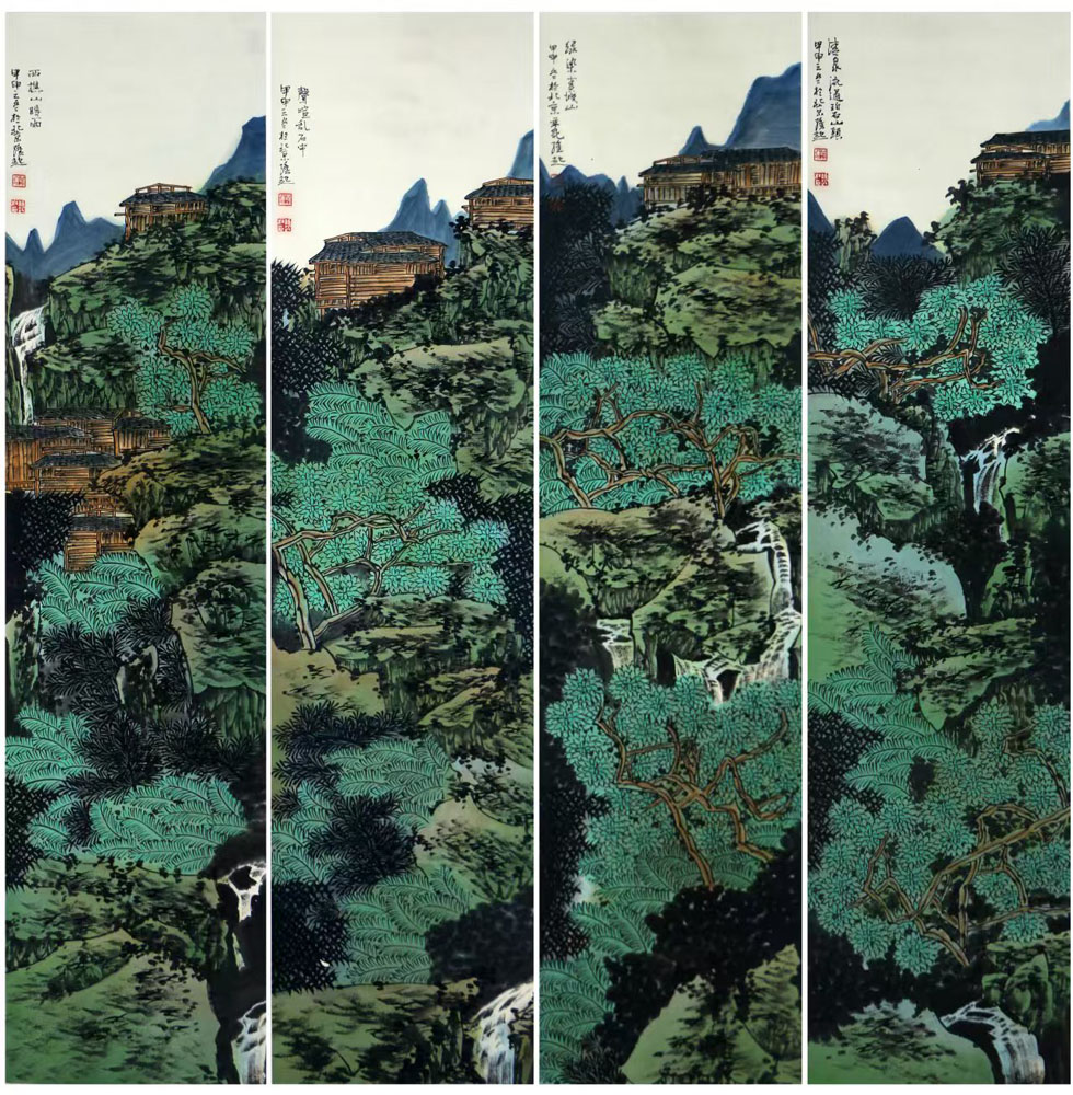 青綠苗鄉 崢嶸雄秀——當代青綠山水畫家滿維起先生作品（館藏名家作品乙巳新春展）再讀
