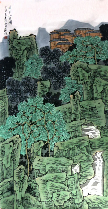 青綠苗鄉 崢嶸雄秀——當代青綠山水畫家滿維起先生作品（館藏名家作品乙巳新春展）再讀