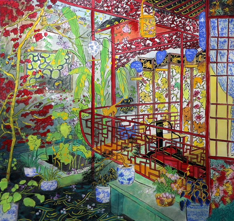 庭院養素 滌蕩心靈——中國國家畫院山水畫所所長方向先生作品（館藏名家作品乙巳新春展）簡析