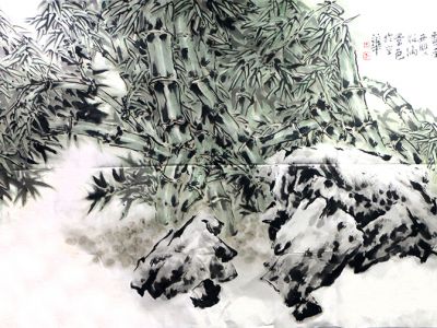筆墨妙得天機 枝葉寓興盎然——當代著名花鳥畫家郭玫孮先生八尺竹作（乙巳新春線上展）賞讀
