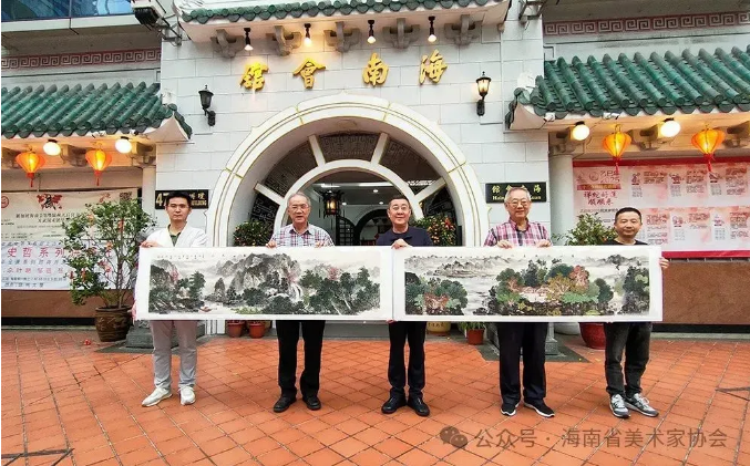 阮江華山水畫展在新加坡開幕，向世界展示中國(guó)傳統(tǒng)藝術(shù)和海南風(fēng)情