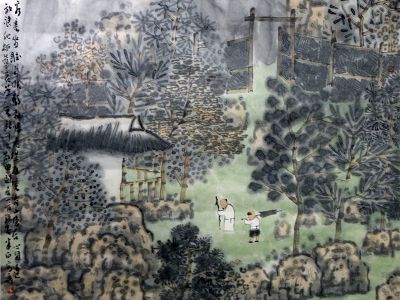 田園臥游  神閑意遠——中國美院教授張捷“園林”山水畫（乙巳新春線上展）淺賞
