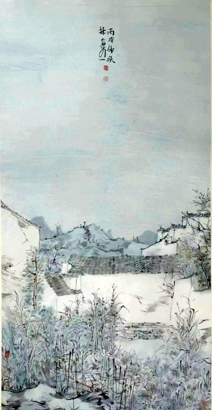 綠樹村邊合 青山郭外斜——當代著名畫家林容生先生畫作（乙巳新春線上展）賞析