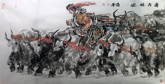 追尋生命的純樸——甘肅美協(xié)副主席張衛(wèi)平先生雪域人物畫（《西部成功書畫家》刊載）淺談