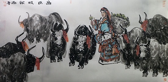 追尋生命的純樸——甘肅美協(xié)副主席張衛(wèi)平先生雪域人物畫（《西部成功書畫家》刊載）淺談
