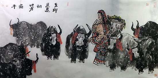 追尋生命的純樸——甘肅美協(xié)副主席張衛(wèi)平先生雪域人物畫（《西部成功書畫家》刊載）淺談