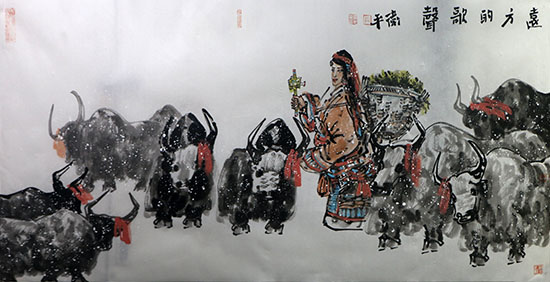 追尋生命的純樸——甘肅美協(xié)副主席張衛(wèi)平先生雪域人物畫（《西部成功書畫家》刊載）淺談