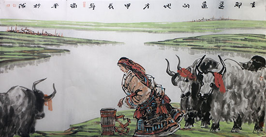 追尋生命的純樸——甘肅美協(xié)副主席張衛(wèi)平先生雪域人物畫（《西部成功書畫家》刊載）淺談
