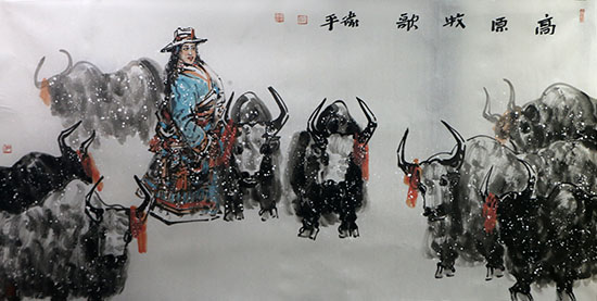 追尋生命的純樸——甘肅美協(xié)副主席張衛(wèi)平先生雪域人物畫（《西部成功書畫家》刊載）淺談