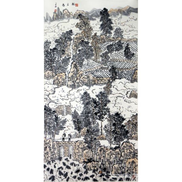 《聽泉圖》