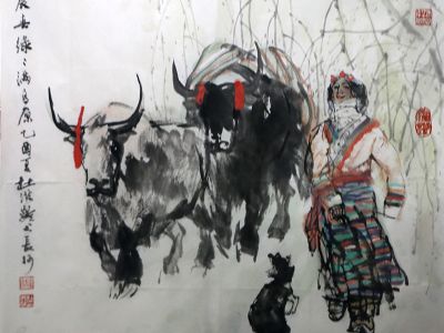 雪舞高原 新柳迎春——當(dāng)代著名人物畫家杜滋齡先生作品（乙巳新春線上展）淺析