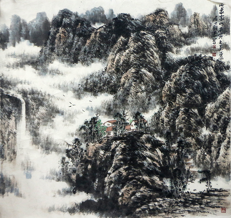 皴筆密密寄鄉情——《西部成功書畫家》刊載山東畫家李穎華作品賞析