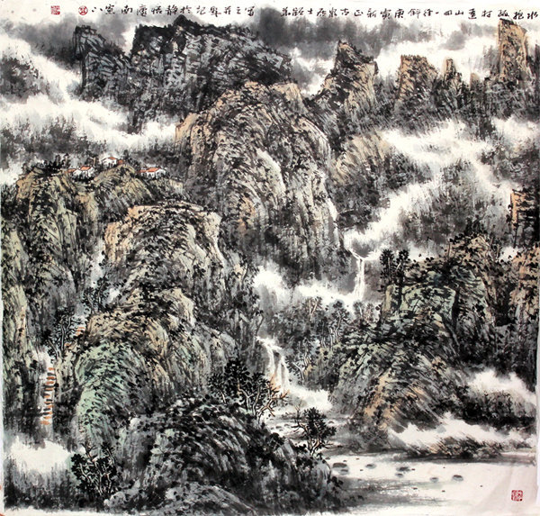 皴筆密密寄鄉情——《西部成功書畫家》刊載山東畫家李穎華作品賞析