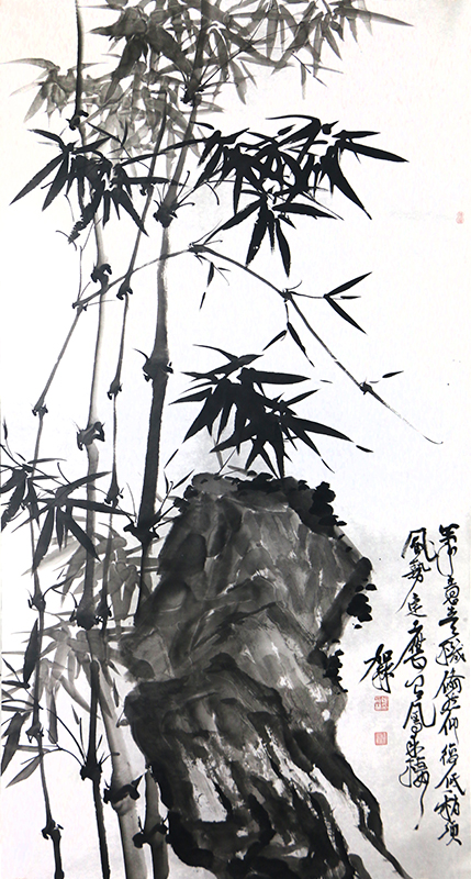 山壑作奇觀 竹石含意趣——中美協理事何加林先生作品（《西部成功書畫家》刊載）賞讀