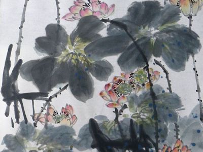散淡沉厚 和諧蒼潤——山西美協副主席劉彩軍先生荷花系列（《西部成功書畫家》刊載）讀后