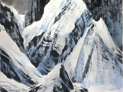 朝暉沐群嶺 玉峰迎陽春——中國美協理事李兵先生作品（《西部成功書畫家》刊載）賞讀