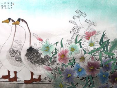 鵝兒黃似酒 對酒愛新鵝——讀黑龍江陳敬友先生花鳥畫（《西部成功書畫家》刊載）有感