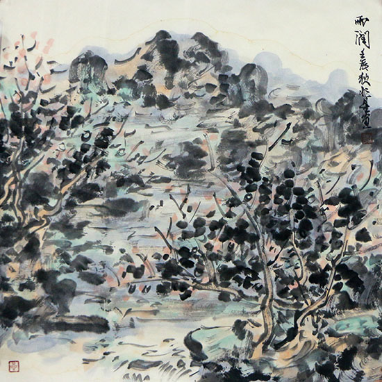 霜凝薄露 潤山秀水 ——河南美協副主席程兆星作品（《西部成功書畫家》刊載）賞析