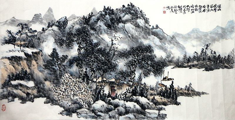 皴染得趣 山水含情——《西部成功書畫家》刊載甘肅畫家孔立公先生作品賞析