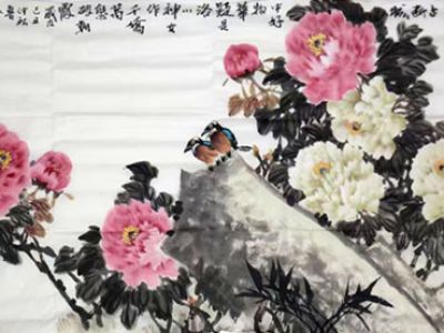 破霞萬千象 含笑滿面春——亢文龍先生兩幅花鳥畫（《西部成功書畫家》刊載）淺談