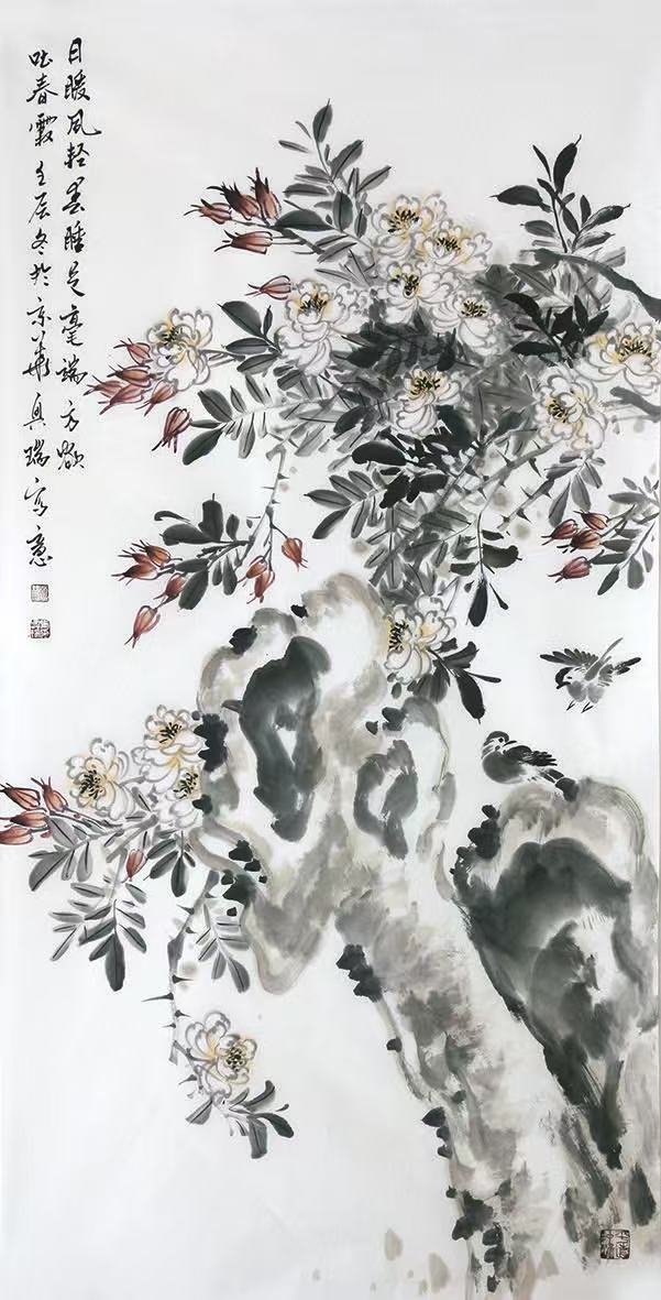 天機流動 音韻疊出——讀《西部成功書畫家》刊載馬興瑞先生花鳥畫有感
