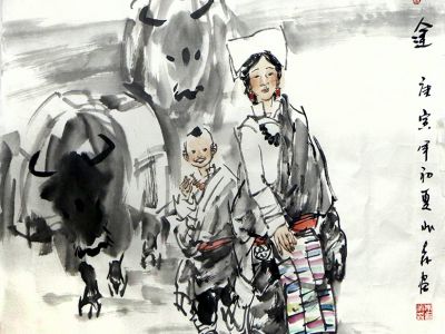 線墨有致 高原風情——蘭州美協副主席朱兆森先生作品（《西部成功書畫家》刊載）賞析