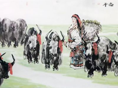 素箋鑄魂 墨染圣域——甘肅美協(xié)副主席張衛(wèi)平雪域人物畫（《西部成功書畫家》刊載）賞析