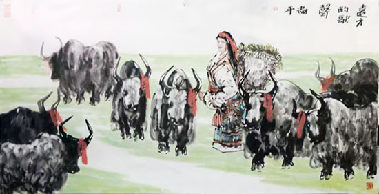 素箋鑄魂 墨染圣域——甘肅美協副主席張衛平雪域人物畫（《西部成功書畫家》刊載）賞析