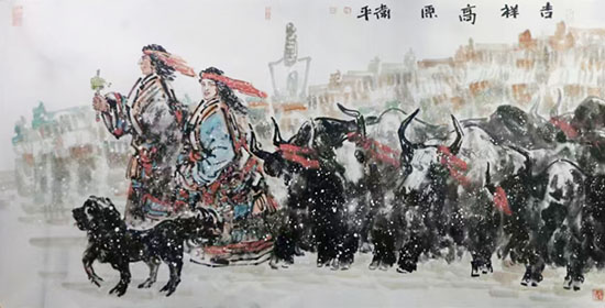 素箋鑄魂 墨染圣域——甘肅美協副主席張衛平雪域人物畫（《西部成功書畫家》刊載）賞析