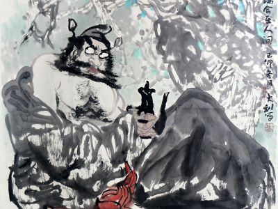 寫來鐘進(jìn)士 怒目撼乾坤——當(dāng)代著名畫家程大利先生“鐘馗”畫作（《西部成功書畫家》）賞讀