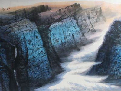 隨彩賦韻  山水鑄魂——當代山水畫家向中林先生作品（《西部成功書畫家》刊載）賞析